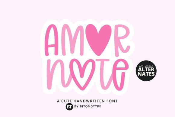 Amor Note: A Handwritten Font for Authentic Design