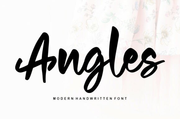 Angles: The Sweet Handwritten Font for Modern Design