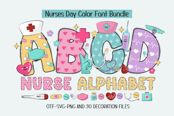 Celebrating Nurses with the Nurse Alphabet Font