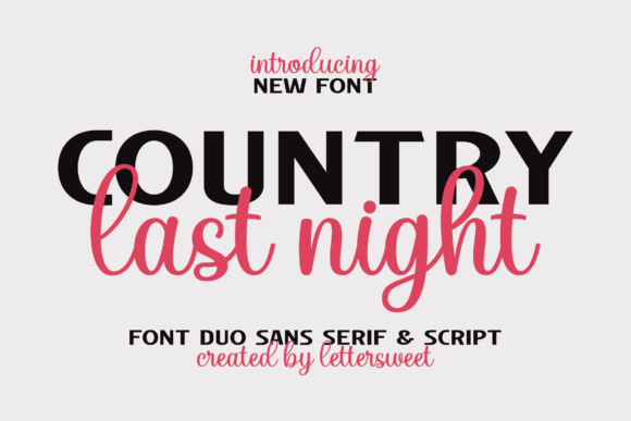 Country Last Night Duo: Elevating Modern Design with a Charming Pair