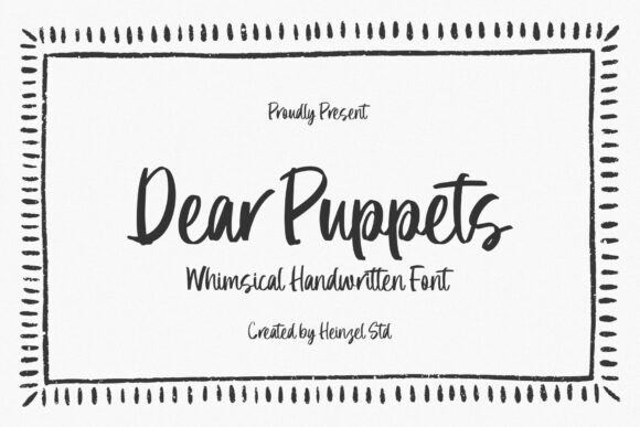 Dear Puppets: A Whimsical Font for Creative Branding