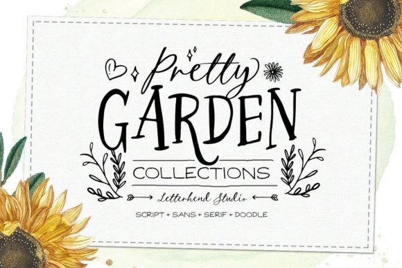 Discover the Pretty Garden Font Trio for Fresh Designs