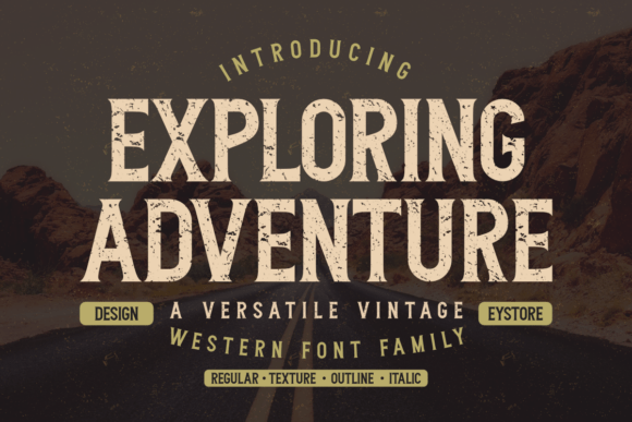 Exploring Adventure: A Versatile Font for Bold Visual Storytelling