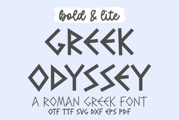 Greek Odyssey: Timeless Typography for Modern Design