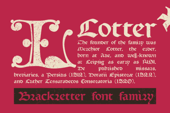 Lotter: Medieval Typography for Modern Design