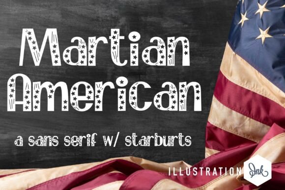 Martian American: A Dynamic Typeface for Festive Design
