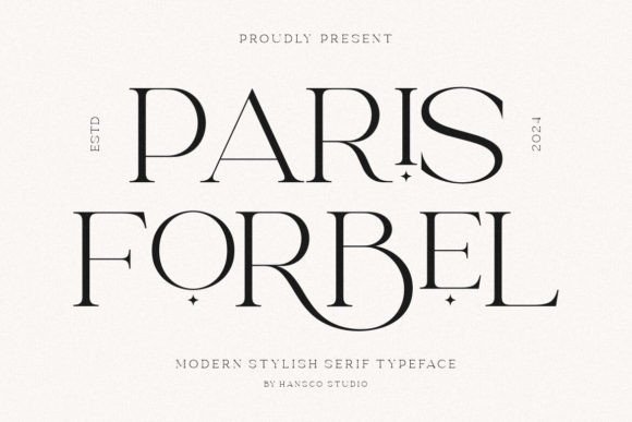 Paris Forbel: Elegant Serif Typography for Modern Design