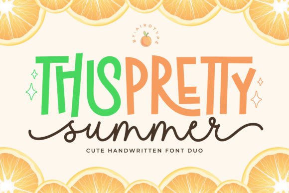 Pretty Summer: A Playful Font Duo for Creative Design