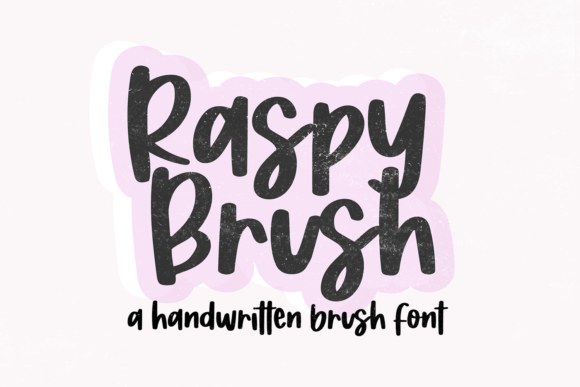 Raspy Brush: Bold Typography for Modern Designs