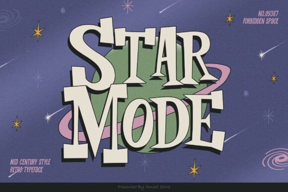 Star Mode: A Mid-Century Retro Font for Impactful Design