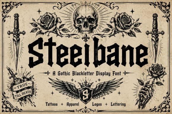 Steelbane: Gothic Blackletter for Bold Design
