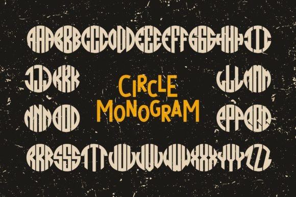 The Art of Circular Typography: Circle Monogram